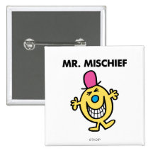 Mr Mischief Classic Button