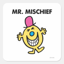 Mr Mischief Classic Square Sticker