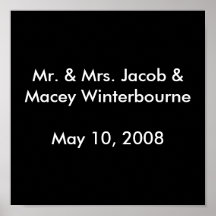 Mr. & Mrs. Jacob & Macey WinterbourneMay 10, 2008 Print