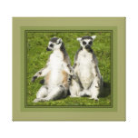 Mr & Mrs Lemur Gallery Wrap Canvas