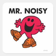 Mr Noisy Classic Square Sticker