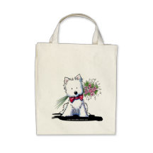Mr. Pawfect KiniArt Westie Grocery Bag