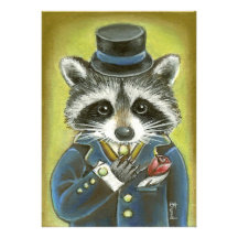 Mr Racoon Personalised Announcements