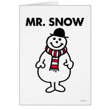 Mr Snow Classic Greeting Card
