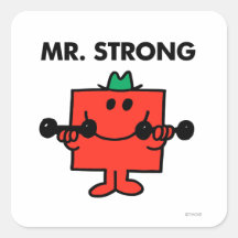 Mr Strong Classic 2 Square Sticker