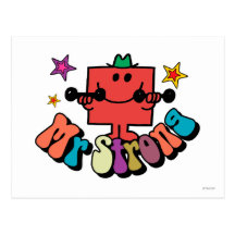 Mr Strong Stars Postcard