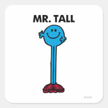 Mr Tall Classic Square Sticker
