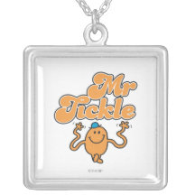 Mr Tickle Logo 2 Personalized Necklace