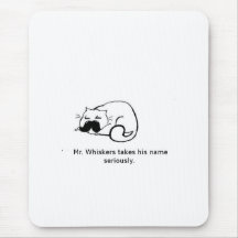 Mr Whiskers Mousemat
