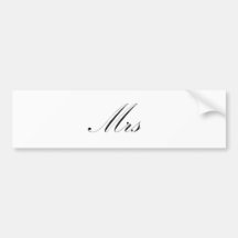 Mrs Bumper Stickers