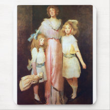 Mrs. Daniels with Two Children Mouse Mat