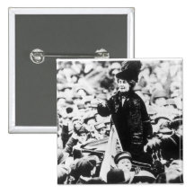 Mrs Emmeline Pankhurst  Addressing a Crowd Pins