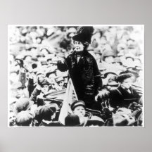 Mrs Emmeline Pankhurst  Addressing a Crowd Posters