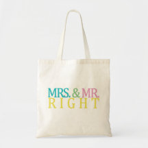 Mrs & Mr Right Tote bag