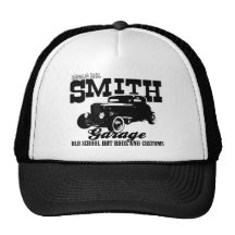 Mrs.& Mr. Smith Hot-Rod Garage Mesh Hats