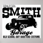 Mrs.& Mr. Smith Hot-Rod Garage Print