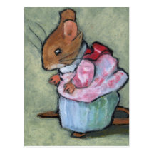 MRS TITTLEMOUSE #2  After B. Potter Postcards