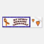 MS Bumper Sticker with heart