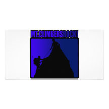 Mt. Climbers Rock! Custom Photo Card