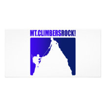 Mt. Climbers Rock! Personalized Photo Card