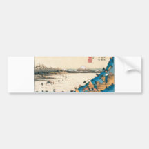 Mt. Fuji, Fuji-san. Japan. Circa 1800's. Bumper Sticker