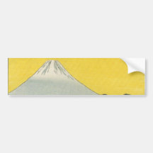 Mt. Fuji in Japan circa 1800's Bumper Stickers