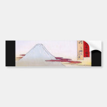 Mt. Fuji viewed from water circa 1800's Bumper Stickers