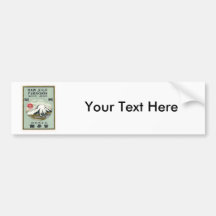 Mt. Fuji Vintage Japanese Silk Label Bumper Stickers