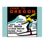Mt. HOOD OREGON - Vintage Travel Postcard