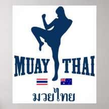 Muay Thai Thailand Australia Posters