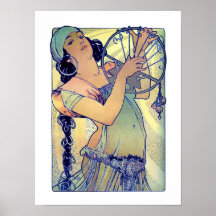 Mucha Gypsy girl Posters