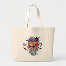 Muerte Day of the Dead Illustration BAg