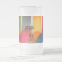 mug coffee travel umbrella girl