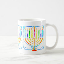 Mug:  Hanukkah Menorah - Chanukah Menorah