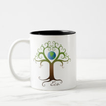 Mug: Tree with planet earth