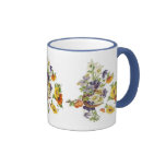 Mug Vintage Floral Bouquet Horse Shoe