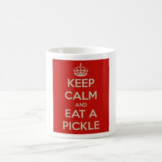 Mug (White) - Keep Calm and Eat a Pickle