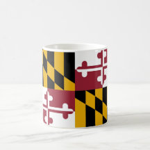 Mug with Flag of Maryland State - USA