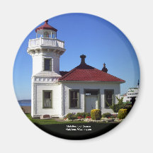 Mukilteo Lighthouse, Mukilteo, Washington Fridge Magnet