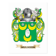 Muldoon Coat of Arms (Family Crest) Postcard