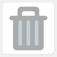 Mülleimer trash bin stickers