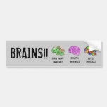 Multi-Brain Bumper Sticker