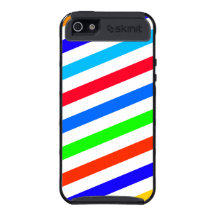 Multi Colored Stripes in Shades of Red Blue Green iPhone 5 Cover