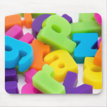 multi coloured alphabet letters background mouse m mousemats