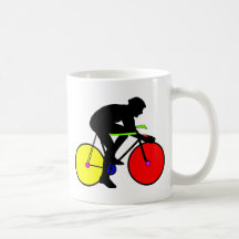 Multi Coloured Bike Bicycle Coffee Mugs