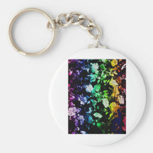 Multi-Coloured Blooms Keychains