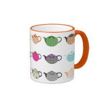 Multi-coloured Tea Kettles Mug