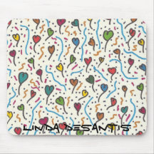 Multi Hearts Mouse Pad A7