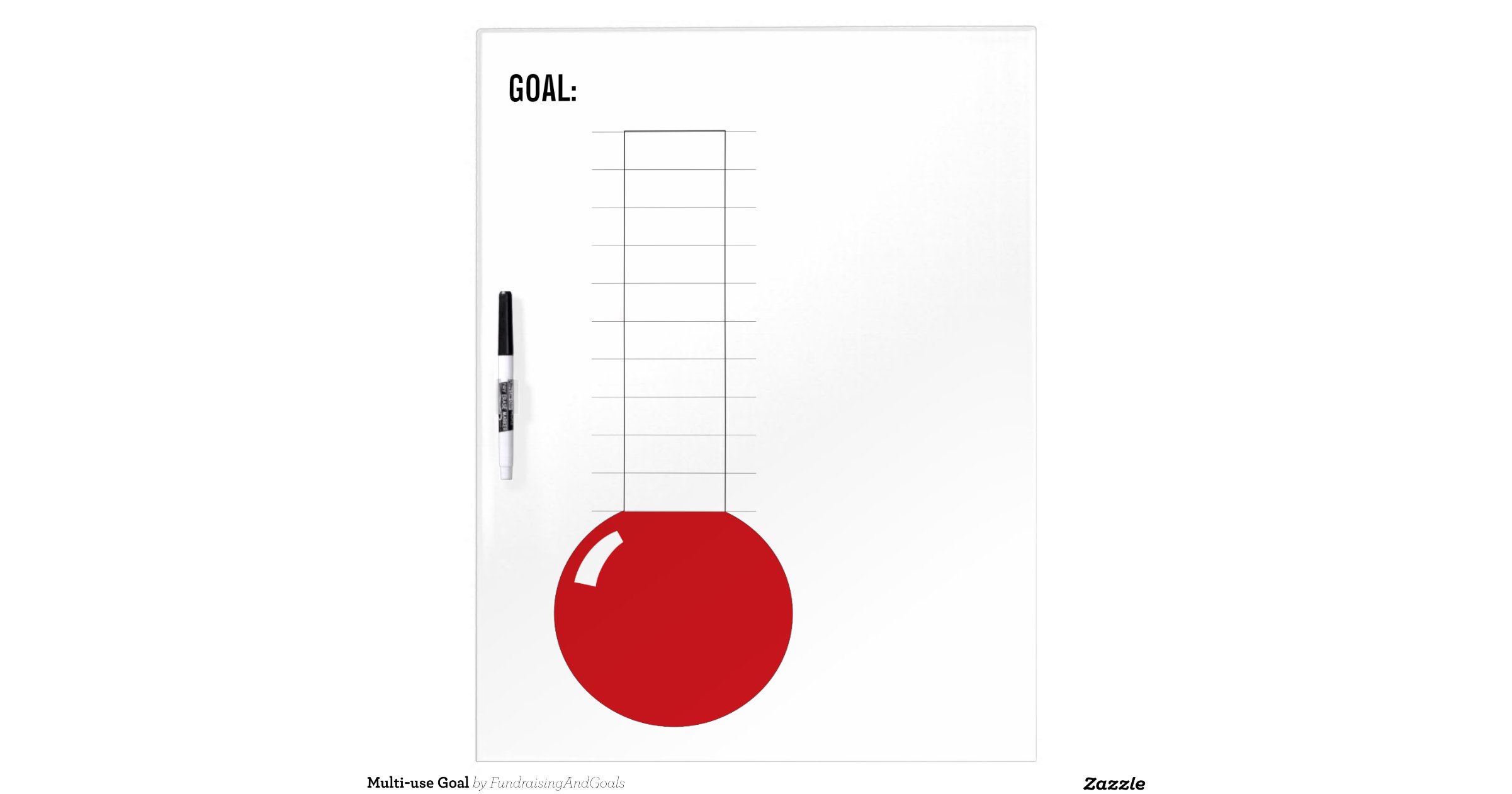 Multiuse Goal DryErase Whiteboard Zazzle