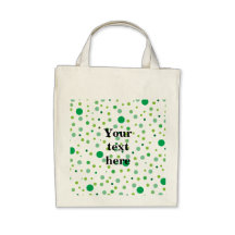 Multicolor green polka dots bags